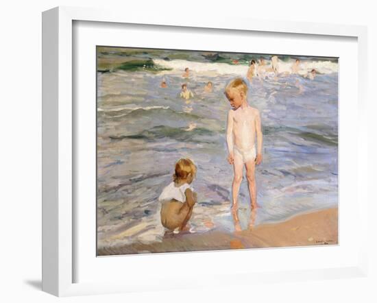 Afternoon Sun, Valencia Beach, 1910-Joaqu?n Sorolla y Bastida-Framed Giclee Print