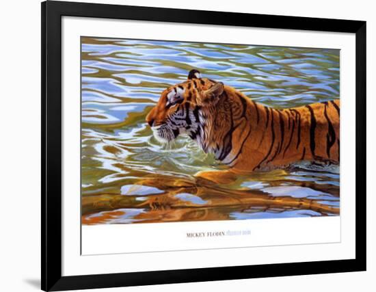 Afternoon Swim-Mickey Flodin-Framed Art Print