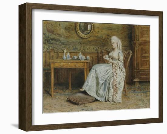 Afternoon Tea, 1876-George Goodwin Kilburne-Framed Giclee Print