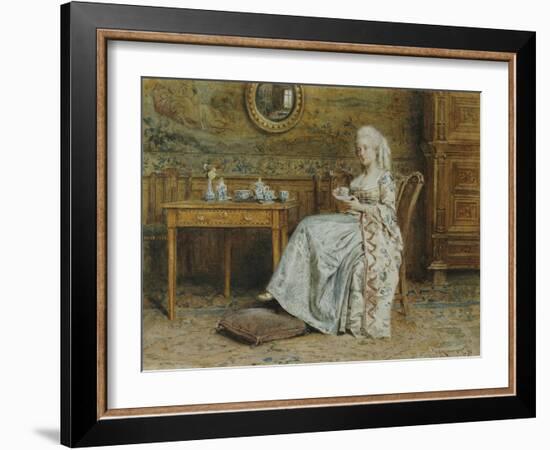 Afternoon Tea, 1876-George Goodwin Kilburne-Framed Giclee Print