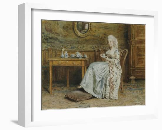 Afternoon Tea, 1876-George Goodwin Kilburne-Framed Giclee Print