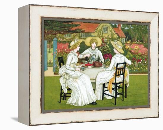 Afternoon Tea, 1886-Catherine Greenaway-Framed Premier Image Canvas