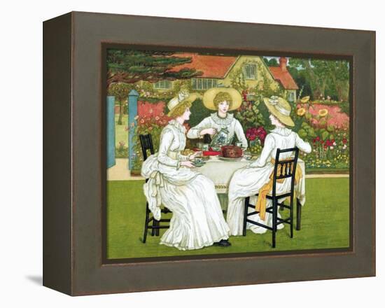 Afternoon Tea, 1886-Catherine Greenaway-Framed Premier Image Canvas