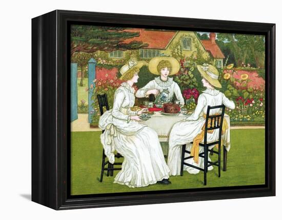 Afternoon Tea, 1886-Catherine Greenaway-Framed Premier Image Canvas