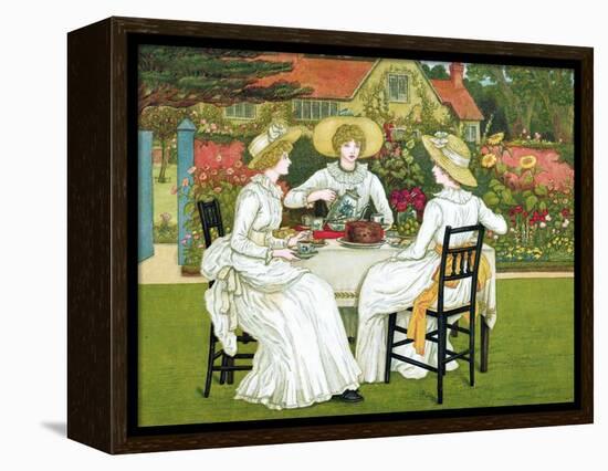 Afternoon Tea, 1886-Catherine Greenaway-Framed Premier Image Canvas