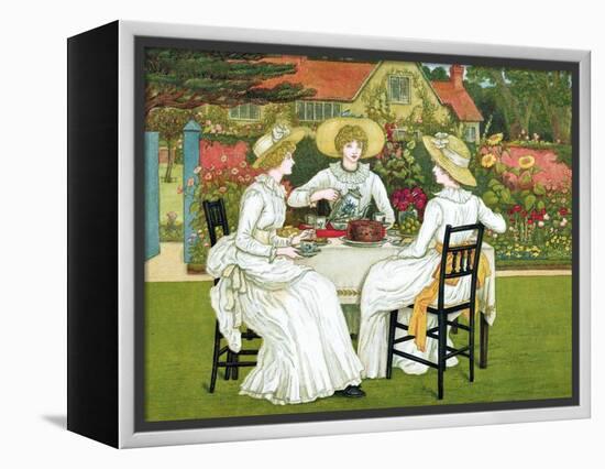 Afternoon Tea, 1886-Catherine Greenaway-Framed Premier Image Canvas