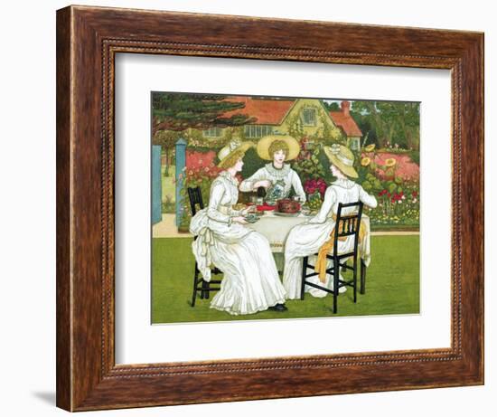 Afternoon Tea, 1886-Catherine Greenaway-Framed Giclee Print