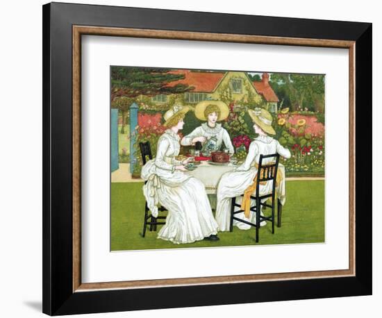 Afternoon Tea, 1886-Catherine Greenaway-Framed Giclee Print