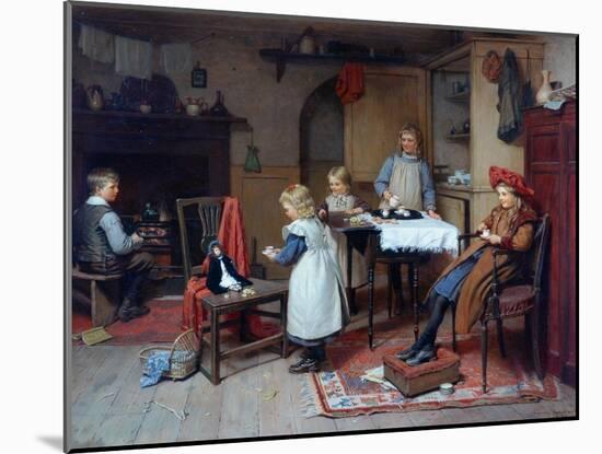 Afternoon Tea, 1895-Harry Brooker-Mounted Giclee Print
