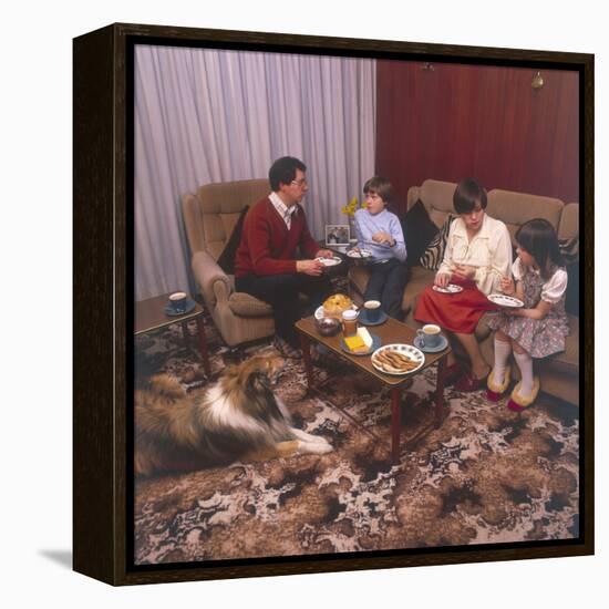 Afternoon Tea 1981-null-Framed Premier Image Canvas