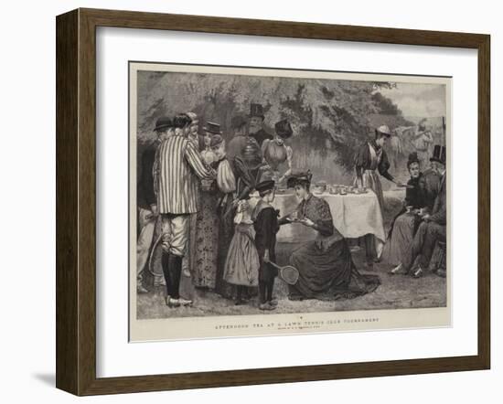 Afternoon Tea at a Lawn Tennis Club Tournament-Edward Frederick Brewtnall-Framed Giclee Print