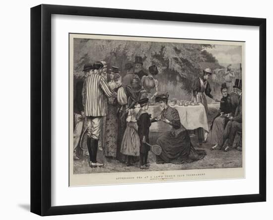 Afternoon Tea at a Lawn Tennis Club Tournament-Edward Frederick Brewtnall-Framed Giclee Print