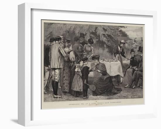 Afternoon Tea at a Lawn Tennis Club Tournament-Edward Frederick Brewtnall-Framed Giclee Print