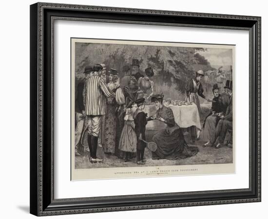 Afternoon Tea at a Lawn Tennis Club Tournament-Edward Frederick Brewtnall-Framed Giclee Print