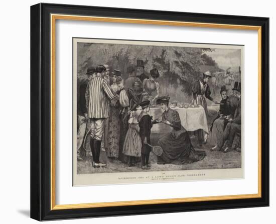 Afternoon Tea at a Lawn Tennis Club Tournament-Edward Frederick Brewtnall-Framed Giclee Print