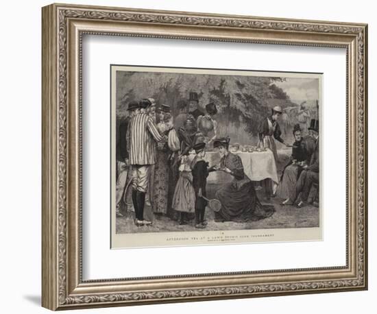 Afternoon Tea at a Lawn Tennis Club Tournament-Edward Frederick Brewtnall-Framed Giclee Print