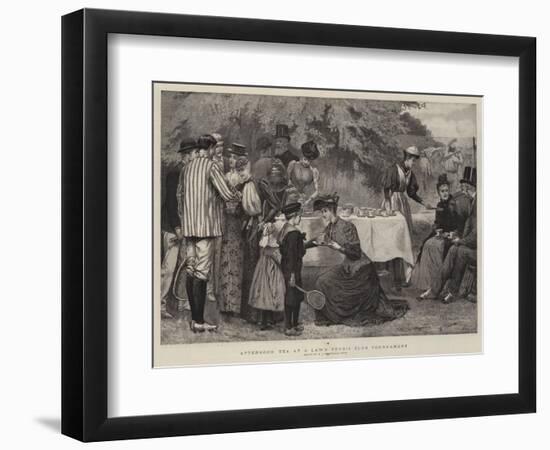 Afternoon Tea at a Lawn Tennis Club Tournament-Edward Frederick Brewtnall-Framed Giclee Print