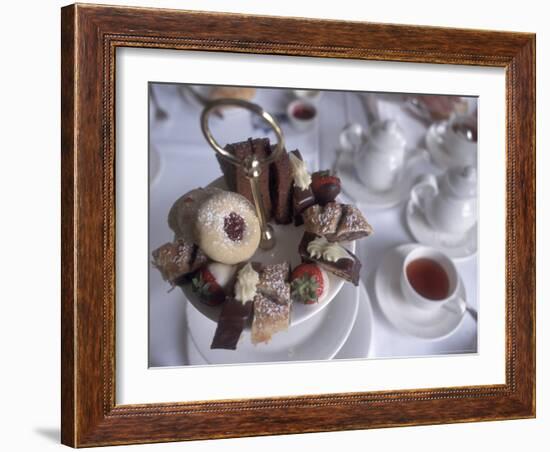 Afternoon Tea at the Butchart Gardens, Vancouver Island, British Columbia, Canada-Connie Ricca-Framed Photographic Print