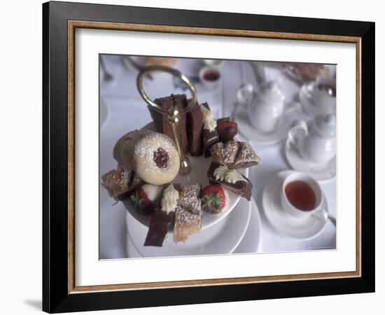 Afternoon Tea at the Butchart Gardens, Vancouver Island, British Columbia, Canada-Connie Ricca-Framed Photographic Print