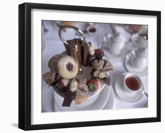 Afternoon Tea at the Butchart Gardens, Vancouver Island, British Columbia, Canada-Connie Ricca-Framed Photographic Print