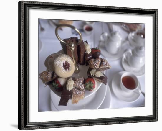 Afternoon Tea at the Butchart Gardens, Vancouver Island, British Columbia, Canada-Connie Ricca-Framed Photographic Print