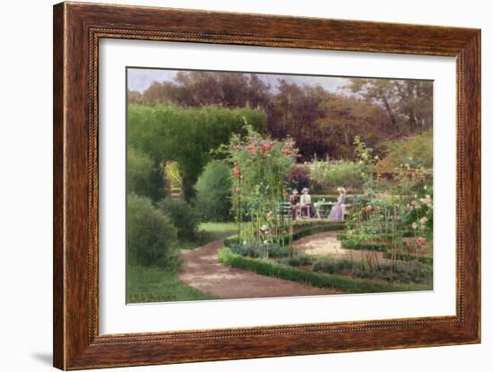 Afternoon Tea by the Laurel Arch-Georgina M. de l' Aubiniere-Framed Giclee Print