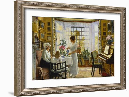 Afternoon Tea, c.1914-Paul Fischer-Framed Giclee Print