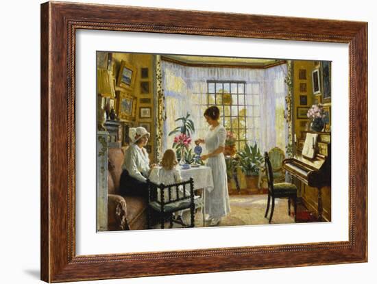 Afternoon Tea, c.1914-Paul Fischer-Framed Giclee Print