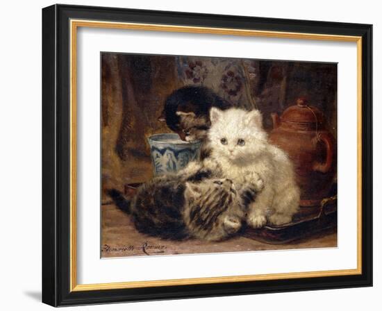 Afternoon Tea-Henriette Ronner-Knip-Framed Giclee Print