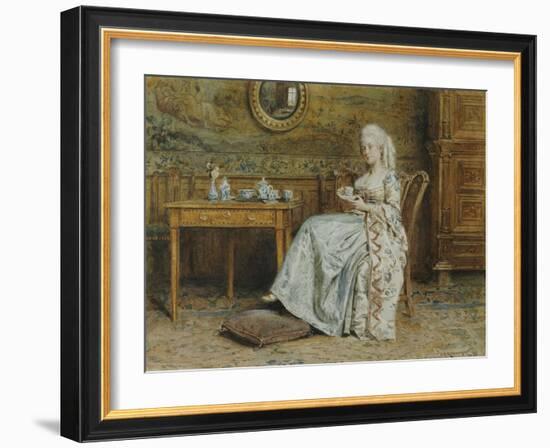 Afternoon Tea-George Goodwin Kilburne-Framed Giclee Print