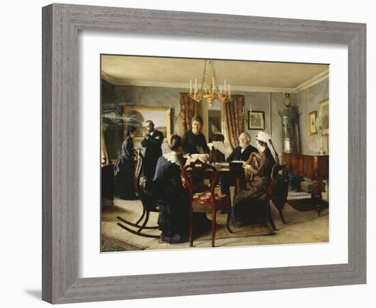 Afternoon Tea-Peter Ilsted-Framed Giclee Print