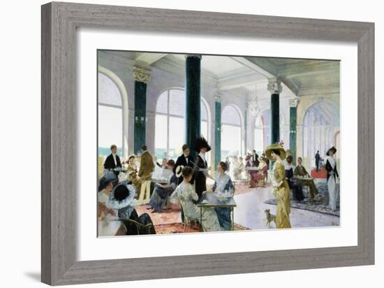 Afternoon Tea-Rene Lelong-Framed Giclee Print