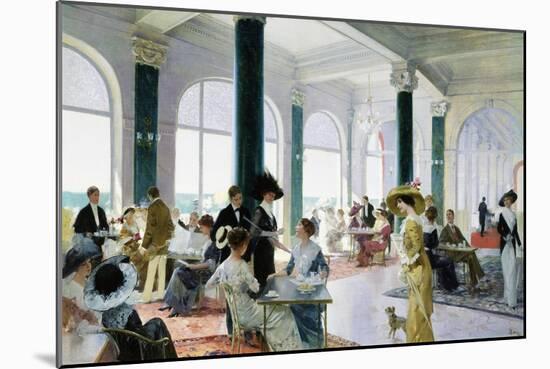 Afternoon Tea-Rene Lelong-Mounted Giclee Print