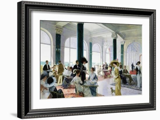 Afternoon Tea-Rene Lelong-Framed Giclee Print