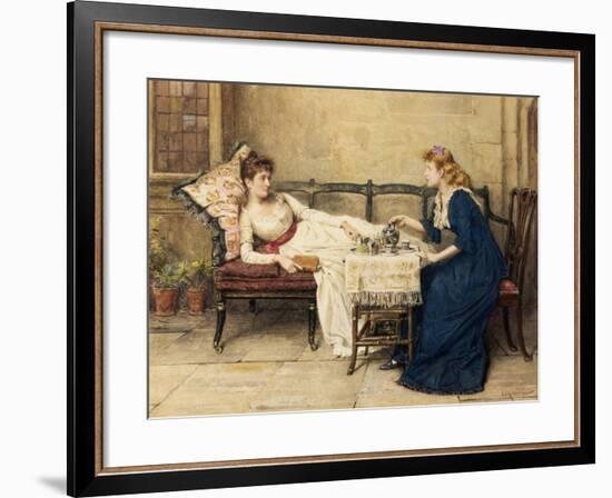 Afternoon Tea-George Goodwin Kilburne-Framed Giclee Print