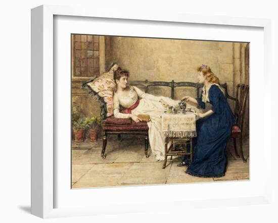 Afternoon Tea-George Goodwin Kilburne-Framed Giclee Print