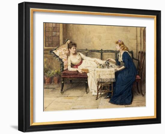 Afternoon Tea-George Goodwin Kilburne-Framed Giclee Print