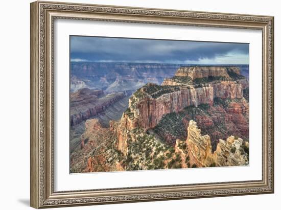 Afternoon Thunder Shower, from Cape Royal Point, North Rim-Richard Maschmeyer-Framed Photographic Print