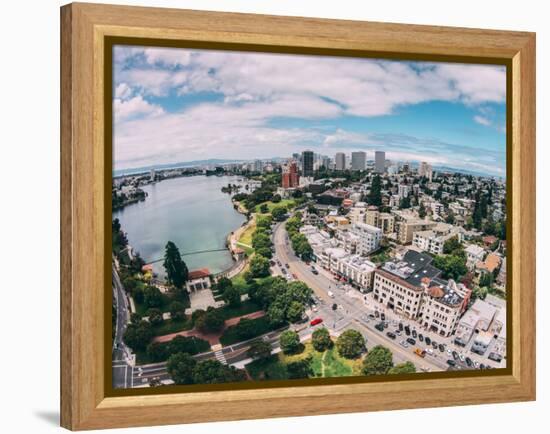 Afternoon View Over Lake Merritt, Oakland California-Vincent James-Framed Premier Image Canvas