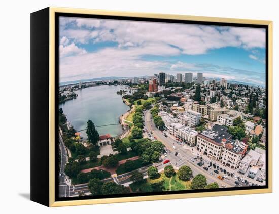 Afternoon View Over Lake Merritt, Oakland California-Vincent James-Framed Premier Image Canvas