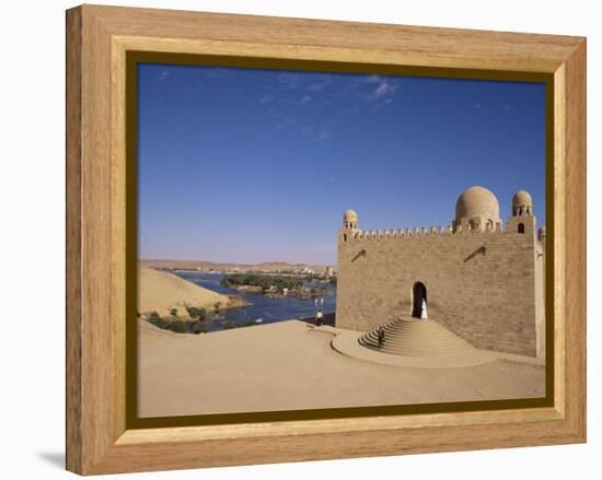 Aga Khan Mausoleum on River Nile, Aswan, Egypt-Staffan Widstrand-Framed Premier Image Canvas