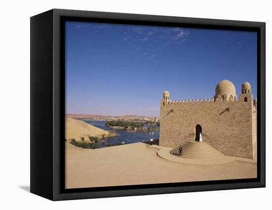 Aga Khan Mausoleum on River Nile, Aswan, Egypt-Staffan Widstrand-Framed Premier Image Canvas