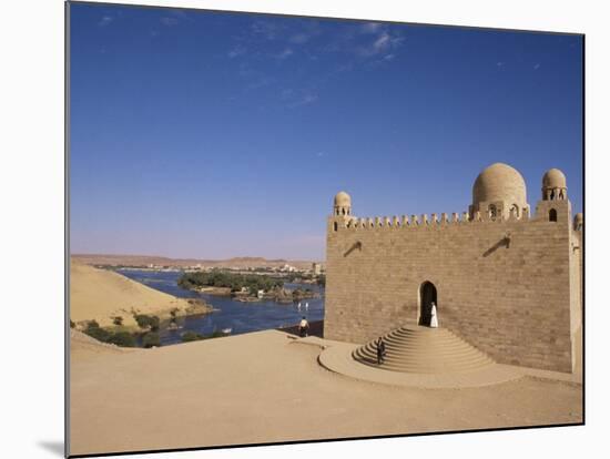 Aga Khan Mausoleum on River Nile, Aswan, Egypt-Staffan Widstrand-Mounted Photographic Print