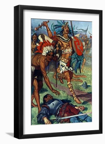 Again and Again They Returned to the Attack-James Henry Robinson-Framed Giclee Print