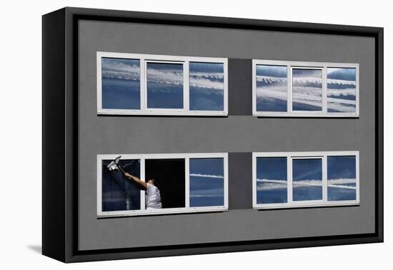 Again This Damn Airplanes-Darko Cuder-Framed Premier Image Canvas