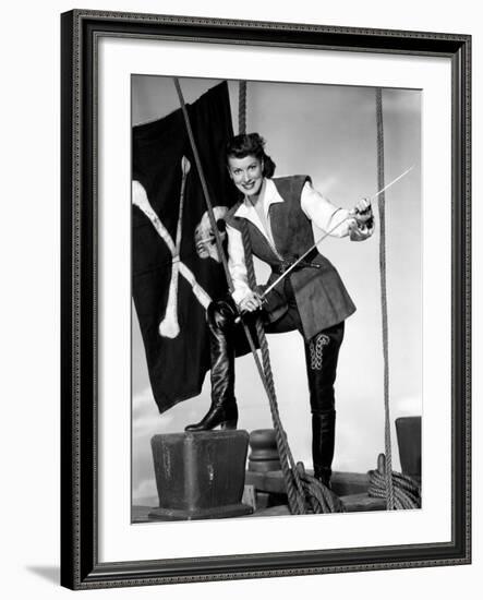 Against All Flags, Maureen O'Hara, 1952-null-Framed Photo