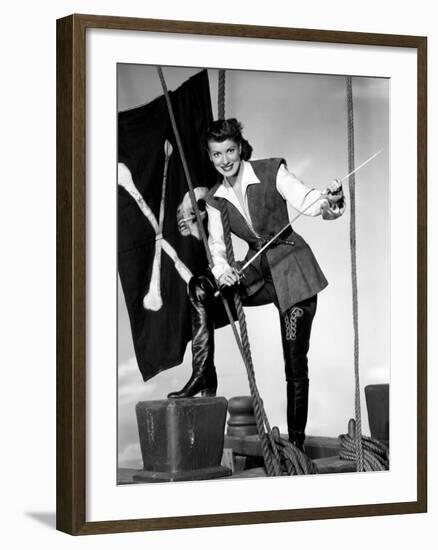 Against All Flags, Maureen O'Hara, 1952-null-Framed Photo