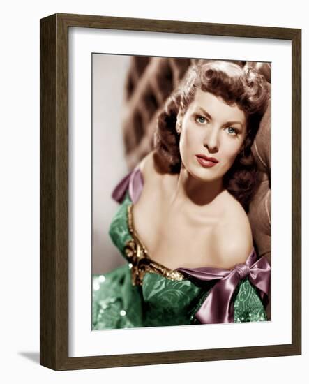 AGAINST ALL FLAGS, Maureen O'Hara, 1952-null-Framed Photo