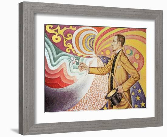 Against the Enamel of Background Rhythmic with Beats and Angels-Paul Signac-Framed Giclee Print