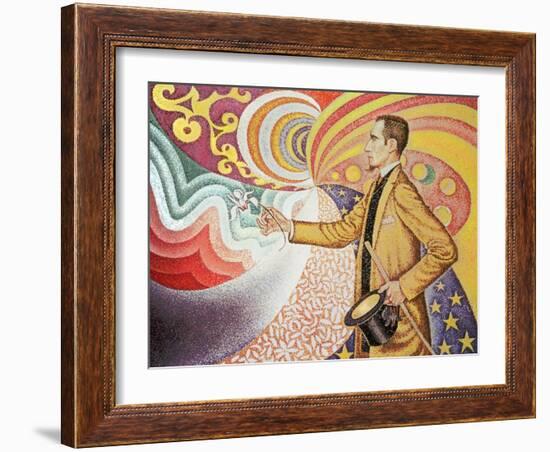 Against the Enamel of Background Rhythmic with Beats and Angels-Paul Signac-Framed Giclee Print
